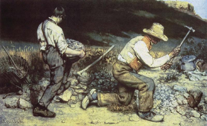 Gustave Courbet Quarrying oil painting picture